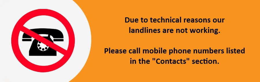 Company phones are temporarily out of service